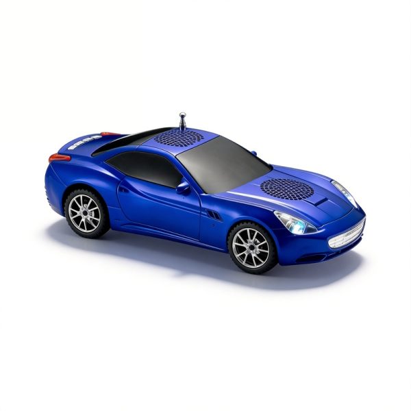 WS-580 Car Model Bluetooth Speaker with LED Screen FM Radio Retro Design Collectible